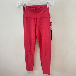 NEW Carbon38 High-Waisted‎ Red Leggings - Womens Small